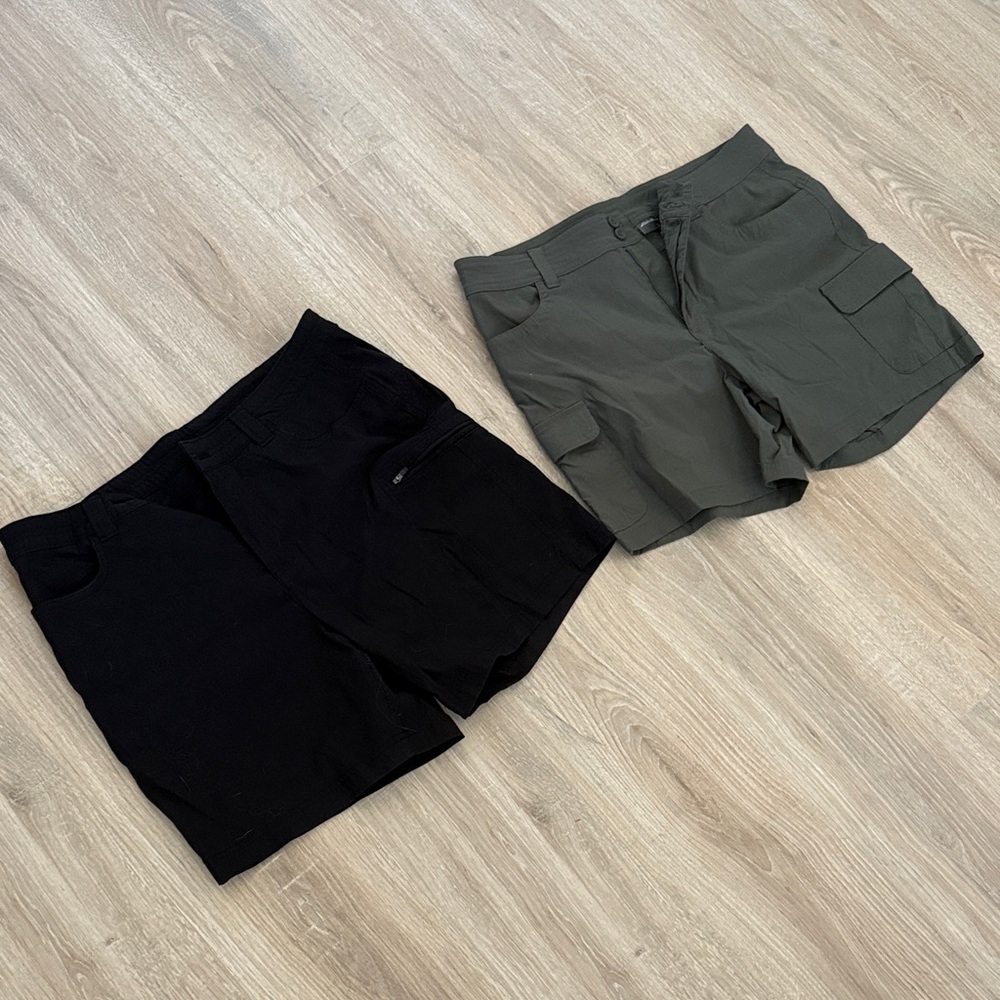 Eddie Bauer size 14 Shorts bundle olive and black